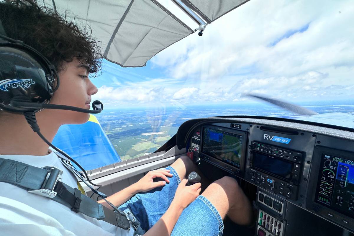 Career and technical education and college admissions RAHS career and technical education student learning to fly