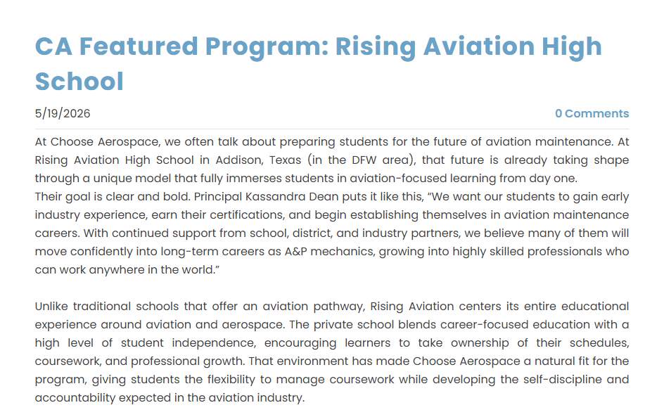 Choose-aerospace-rahs-feature Choose Aerospace Featured School