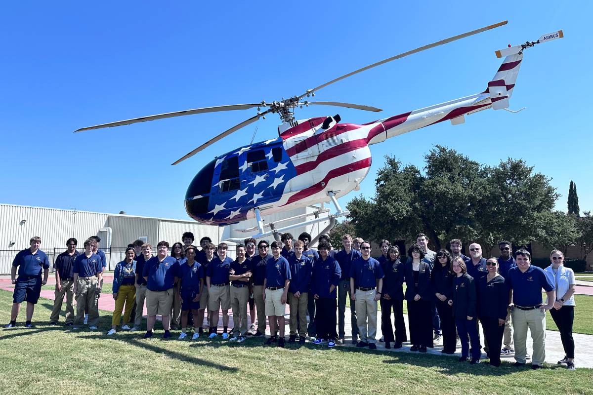 Rising Aviation students on a field trip