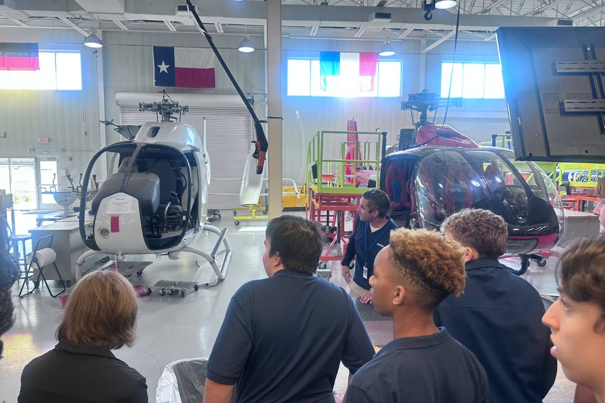 Rising Aviation High School 3 Rising Aviation High School students