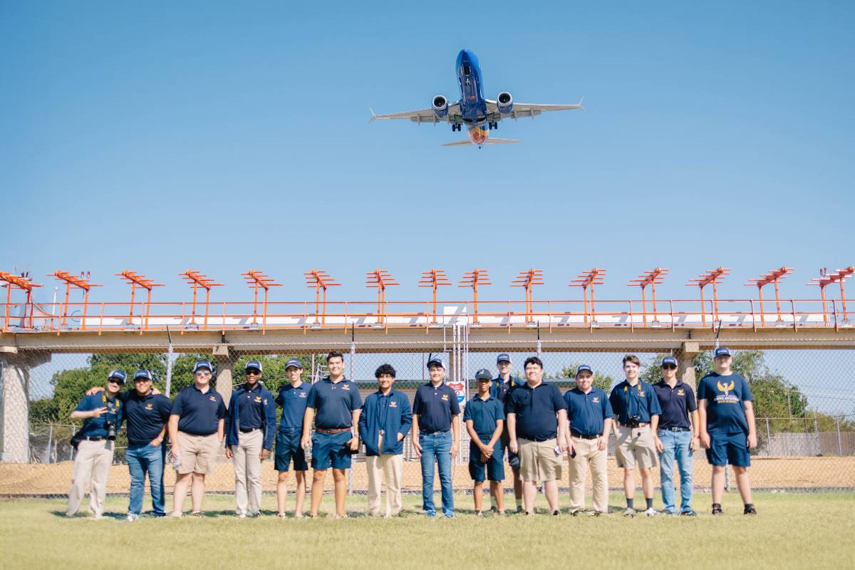 Rising Aviation High School students