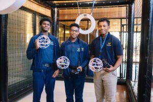 Rising aviation high school students